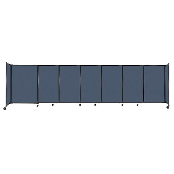 StraightWall Sliding Portable Partition 15'6" x 4' Ocean Fabric